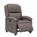 Relaxsessel – 71 × 86,5 × 99,5 cm, mit Rückenlehne, elektrisch, aus Metall und Holz, Dunkelbraun, für Wohnzimmer und Büro