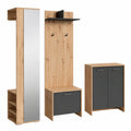 Garderoben-Set – 4-teilig, mit Stauraum