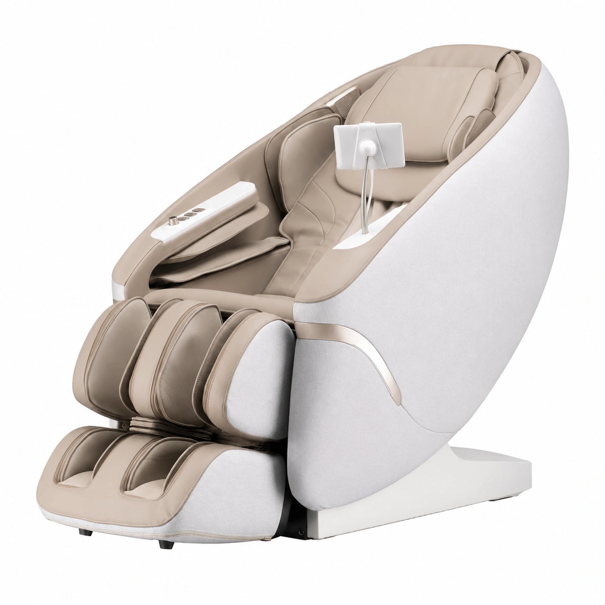 Massagesessel – elektrisch, Braun und Beige